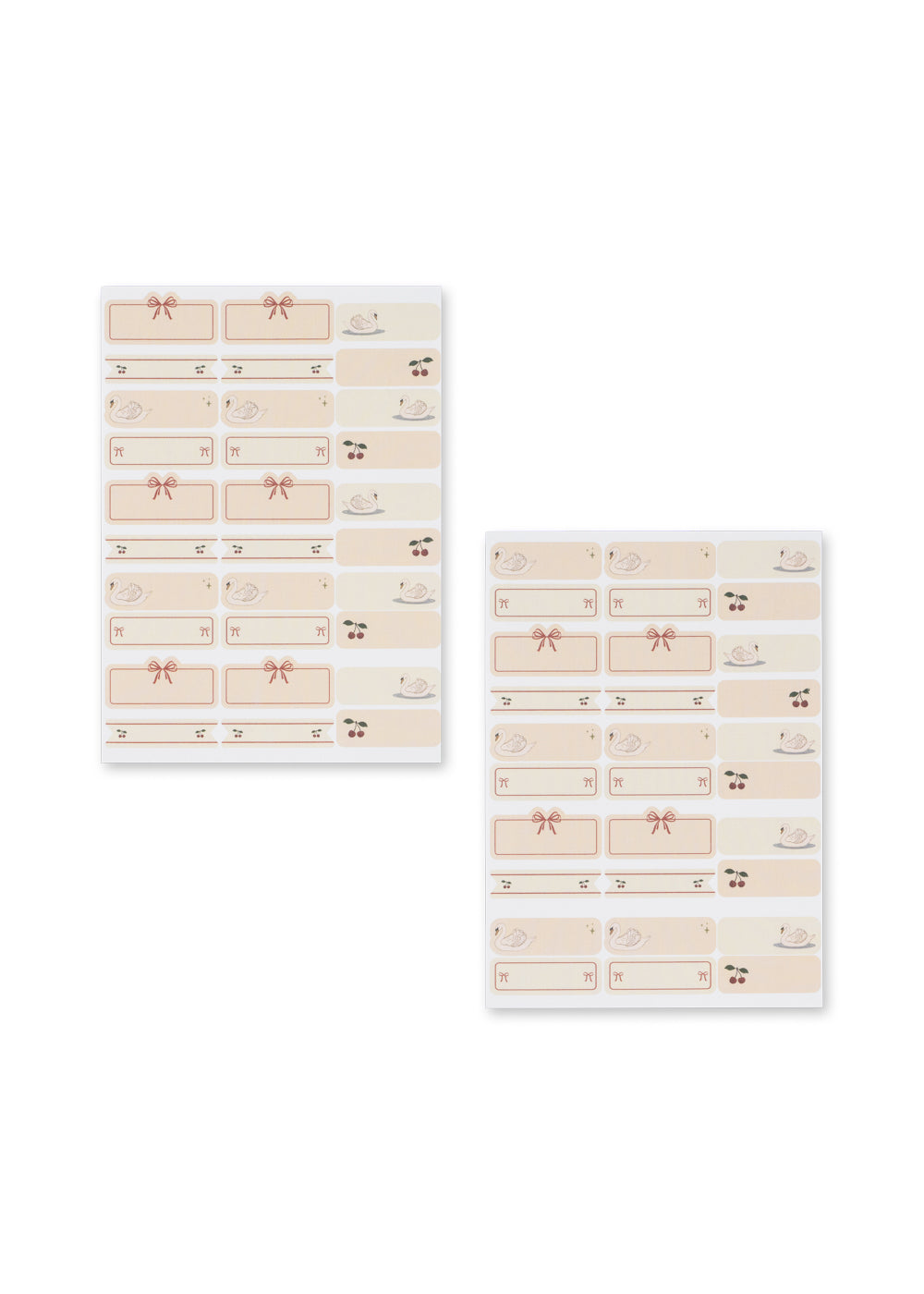 Konges Sløjd Name Stickers 60pc Swan - packshot