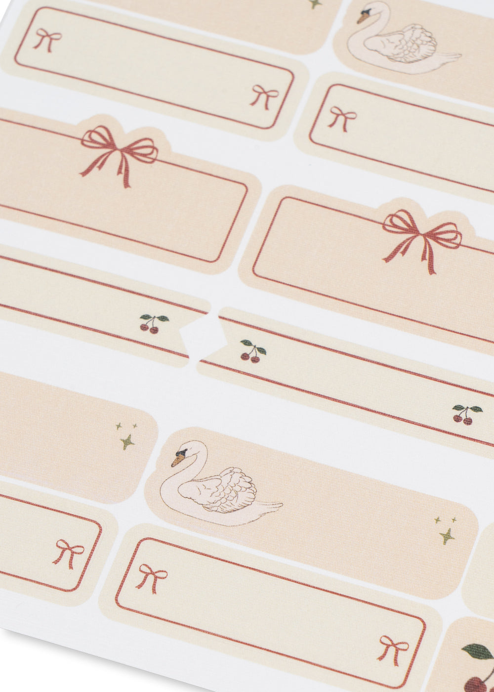 Konges Sløjd Name Stickers 60pc Swan - packshot
