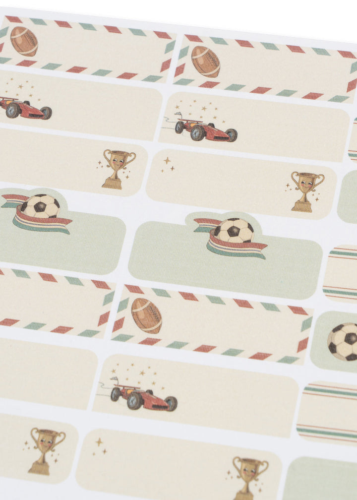 Konges Sløjd Name Stickers 60pc Kick It - packshot