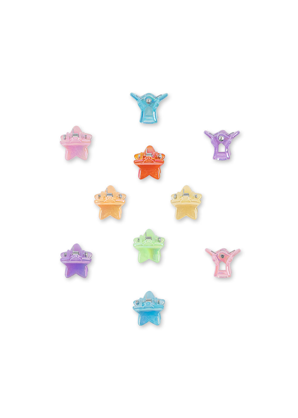 Konges Sløjd 10 Pack Mini Star Hair Claws: Multi
