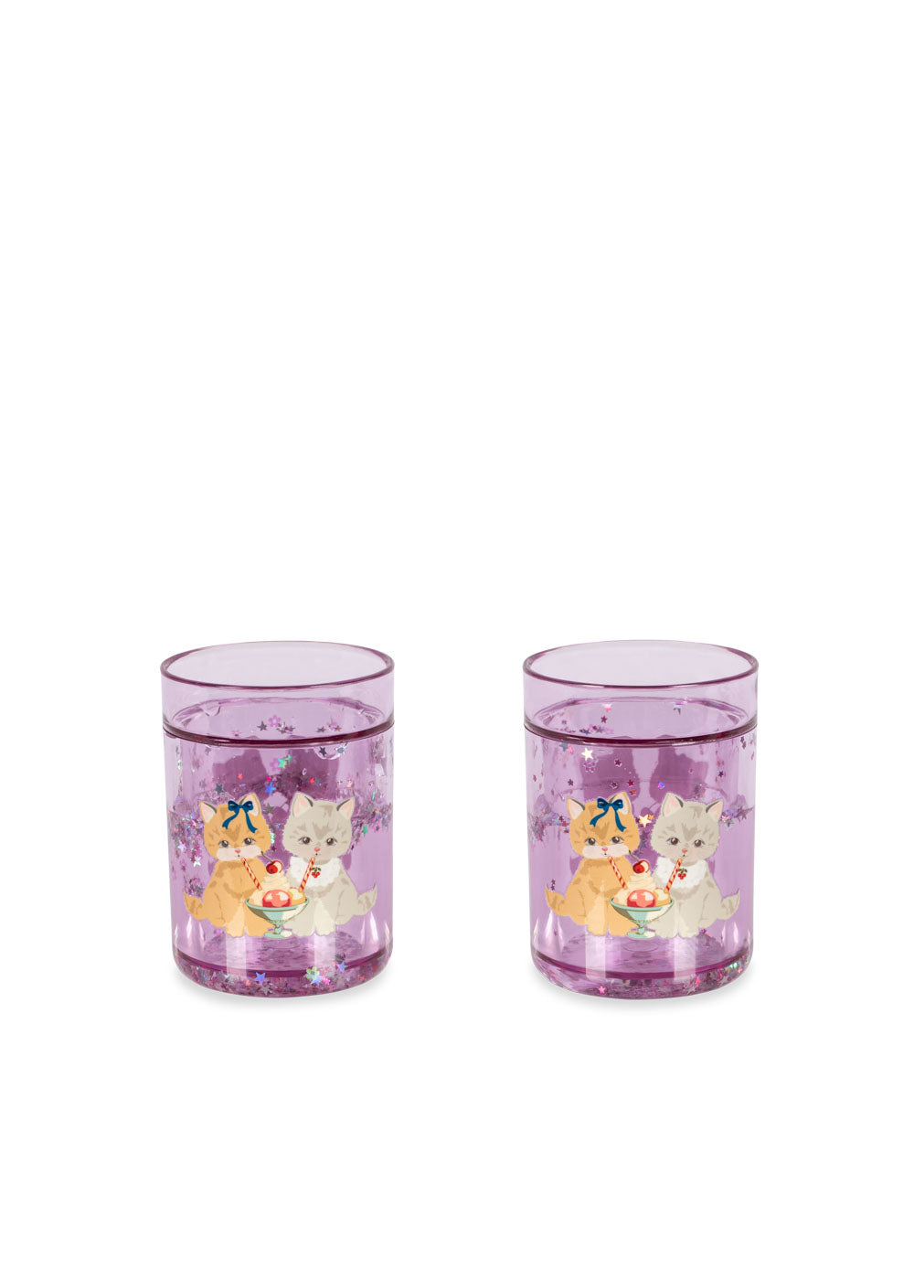 Konges Sløjd 2 Pack Glitter Cups Kitty Gelateria