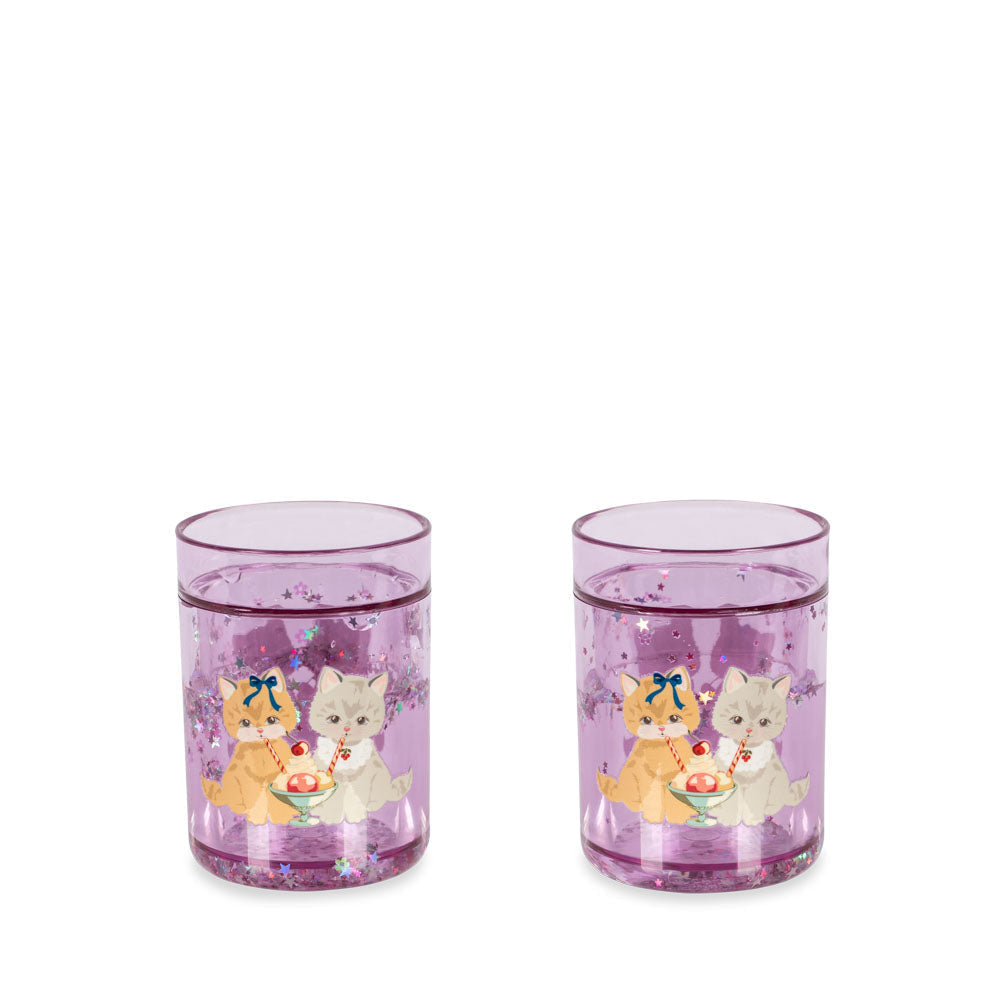 Konges Sløjd 2 Pack Glitter Cups Kitty Gelateria