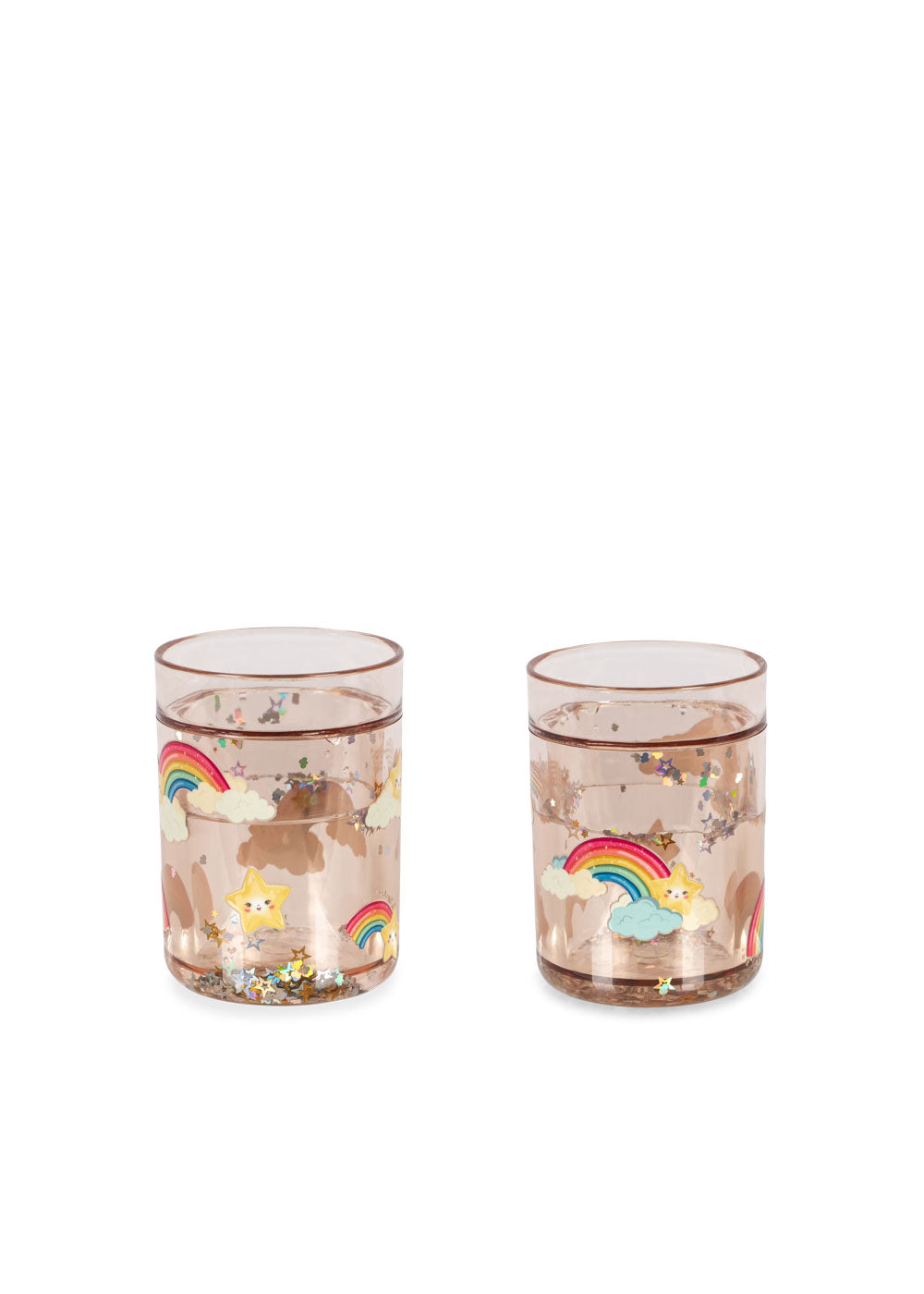Konges Sløjd 2 Pack Glitter Cups Rainbow
