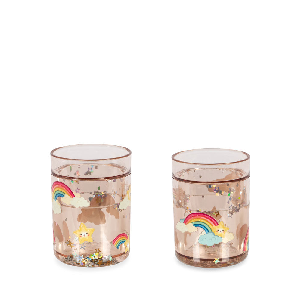 Konges Sløjd 2 Pack Glitter Cups Rainbow