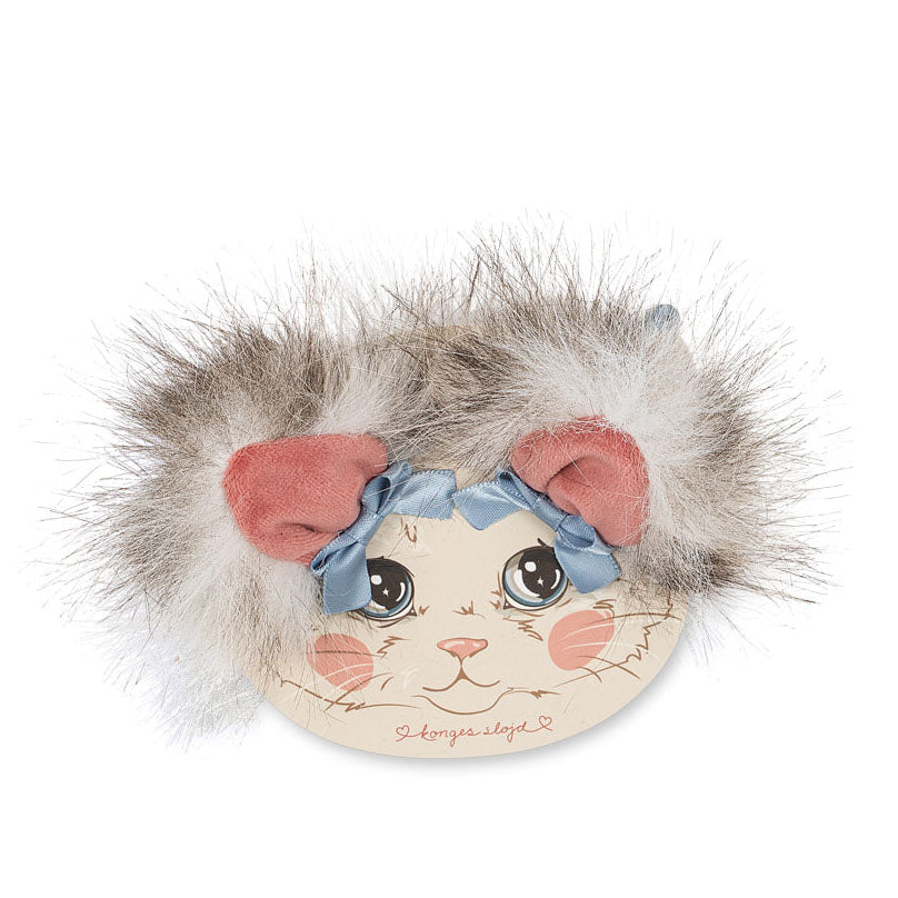 Konges Sløjd 2 Pack Kitty Furry Ear Clip Kitty