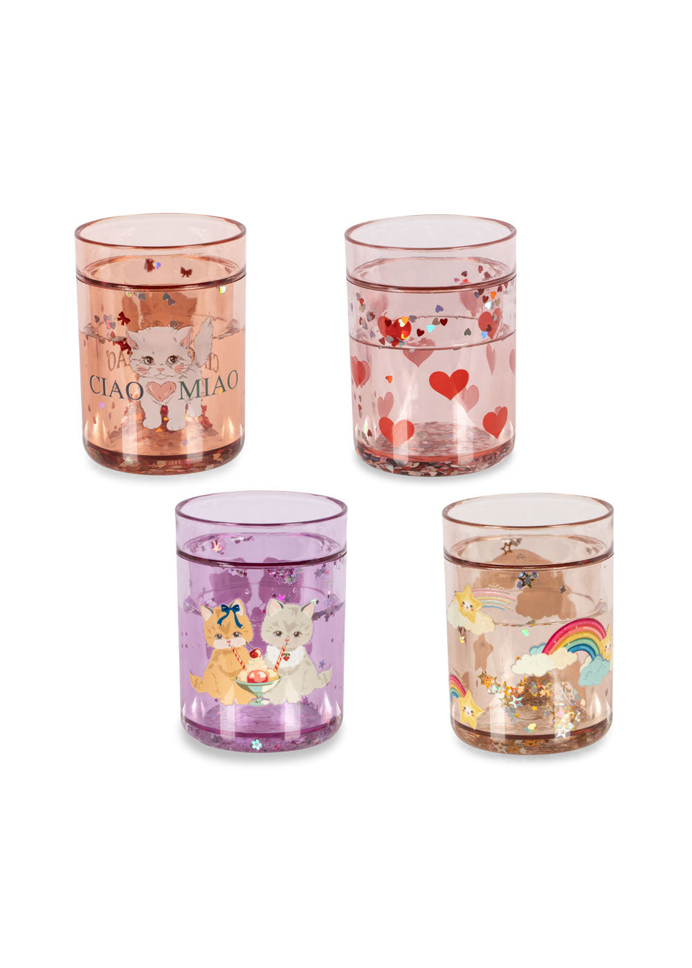 Konges Sløjd 4 Pack Glitter Cups Multi Glitter