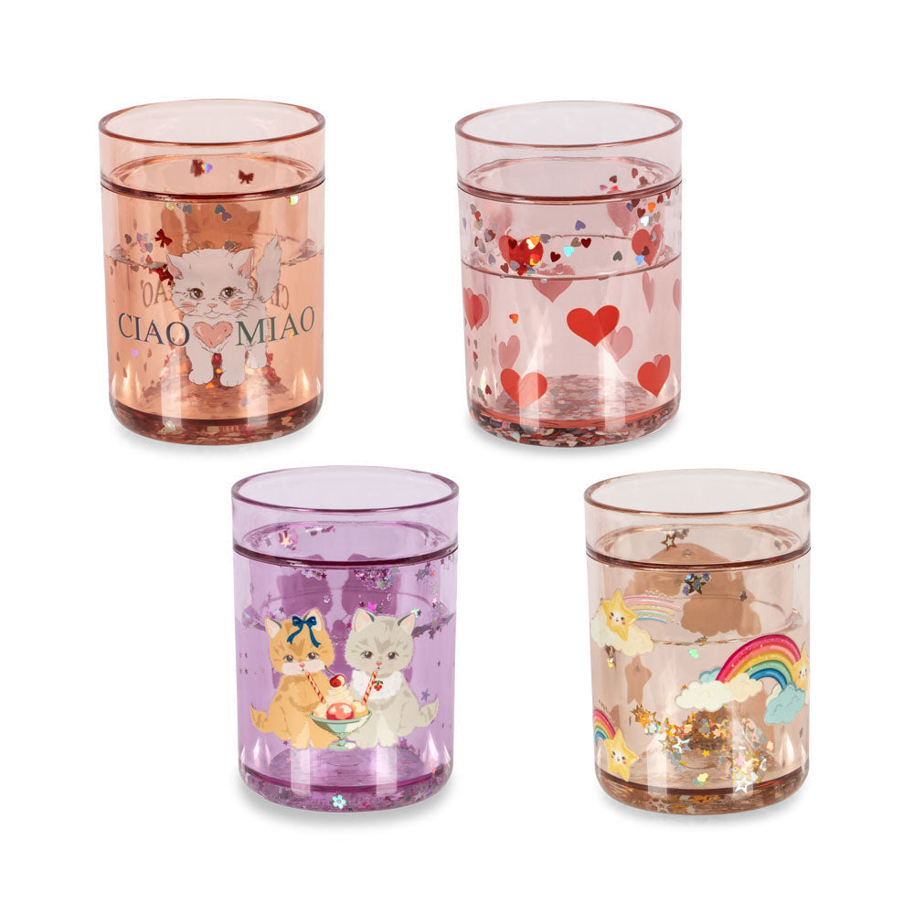 Konges Sløjd 4 Pack Glitter Cups Multi Glitter