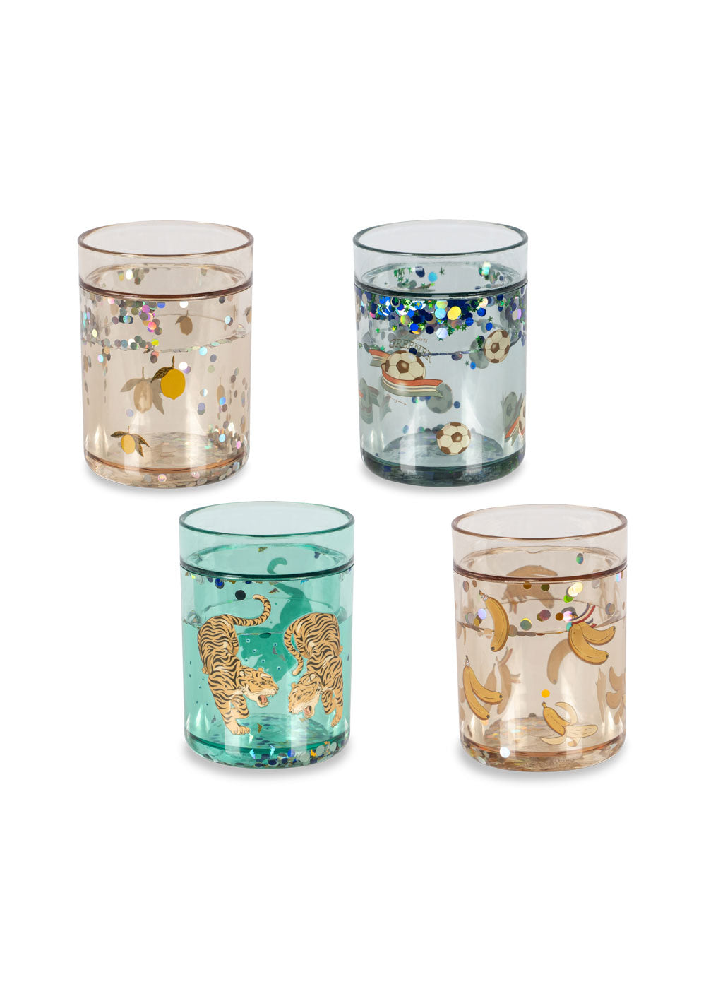 Konges Sløjd 4 Pack Glitter Cups Multi