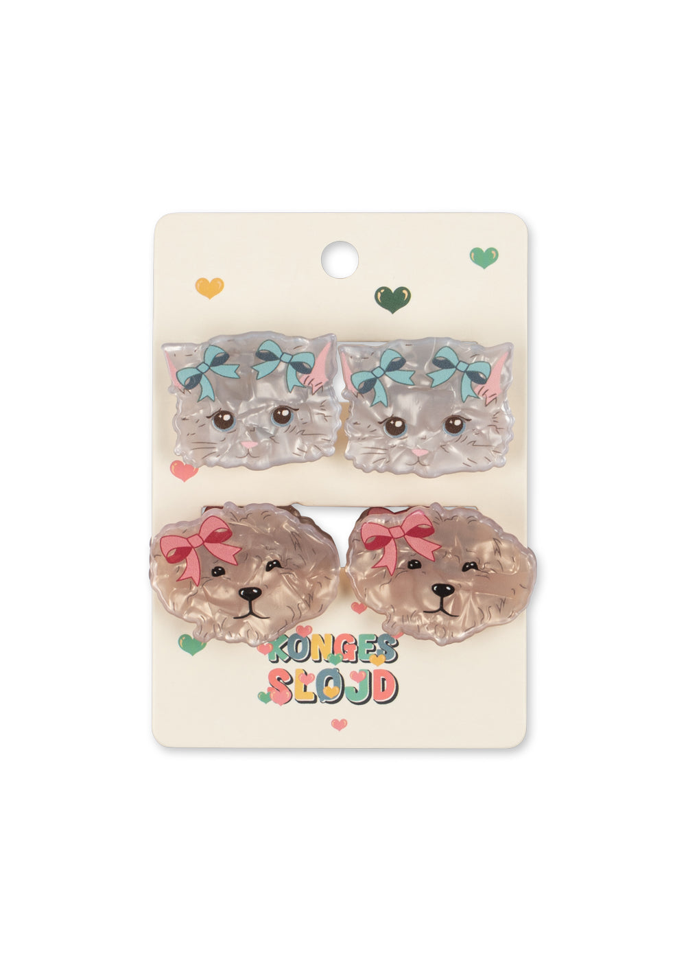 Konges Sløjd 4 Pack Small Hair Claw Multi