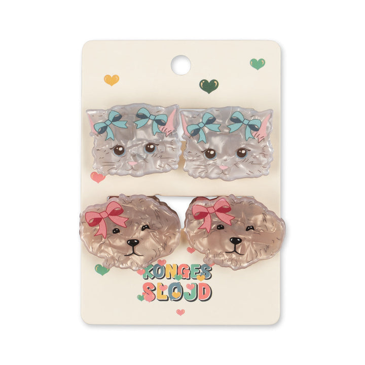 Konges Sløjd 4 Pack Small Hair Claw Multi