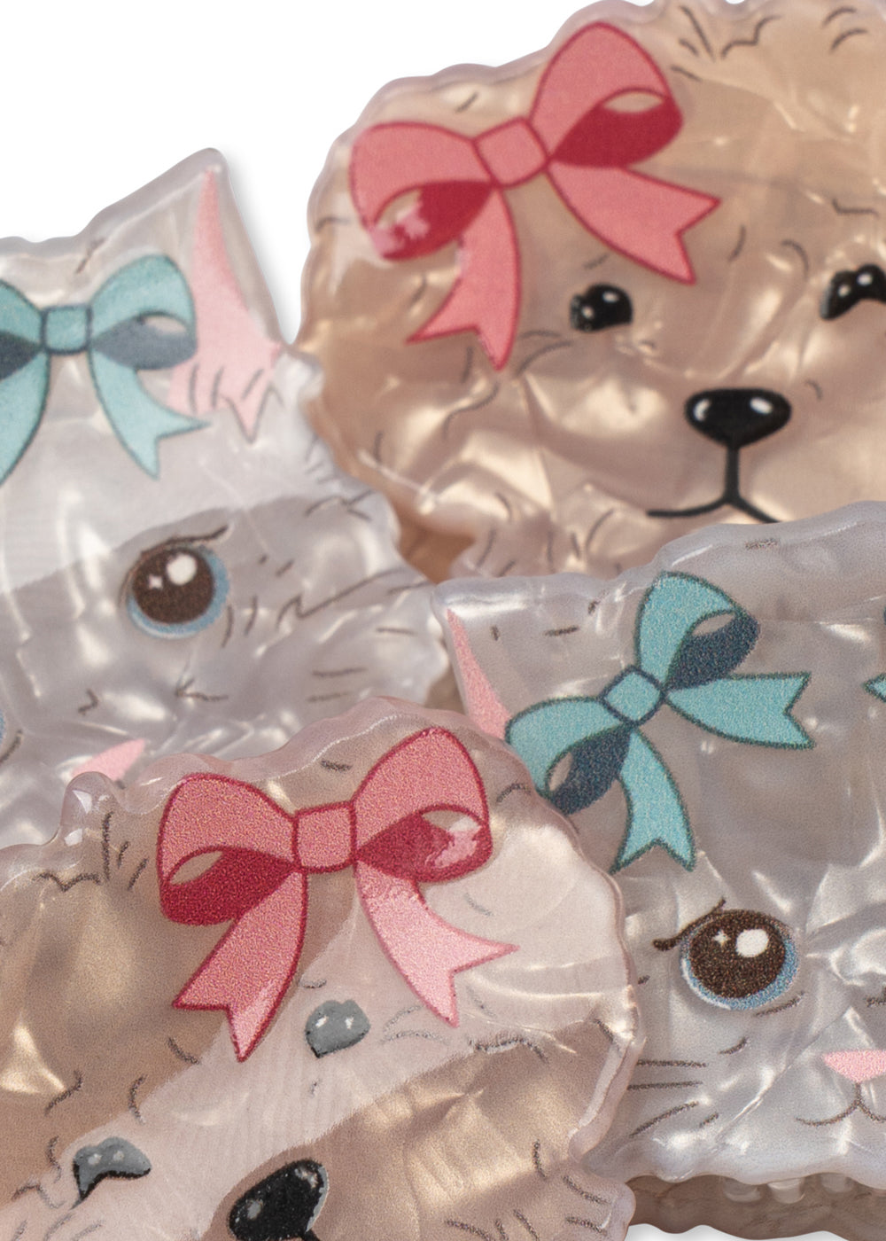 Konges Sløjd 4 Pack Small Hair Claw: Multi - packshot