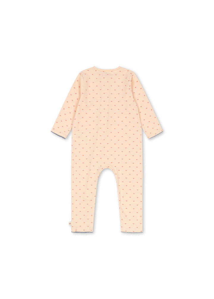 Konges Sløjd Basic Zip Onesie GOTS Teddy Coeur