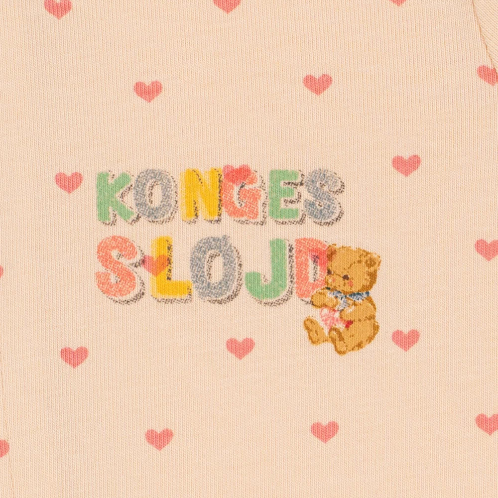 KONGES SLOJD BASIC ZIP ONESIE GOTS: TEDDY COEUR