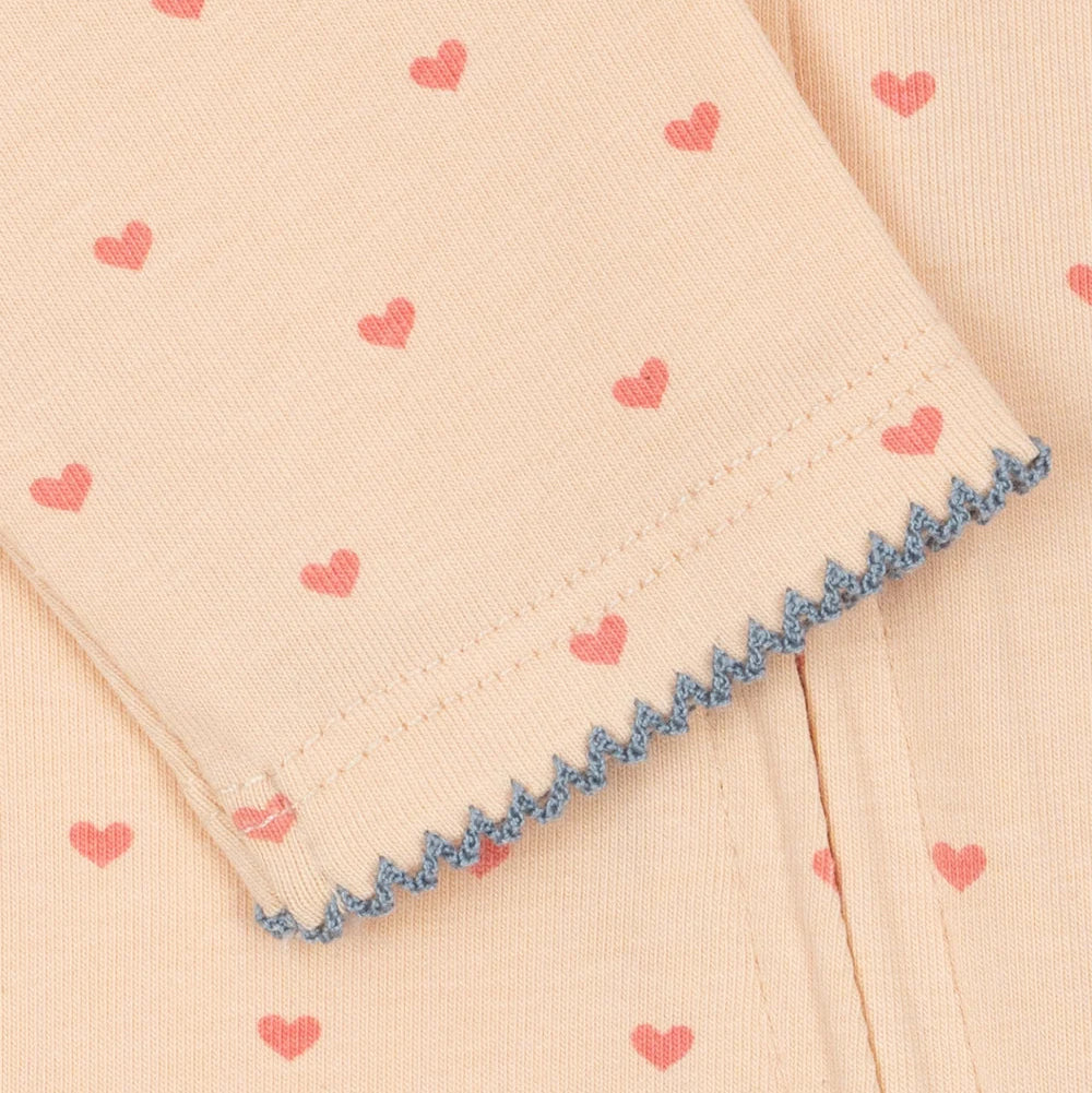 KONGES SLOJD BASIC ZIP ONESIE GOTS: TEDDY COEUR