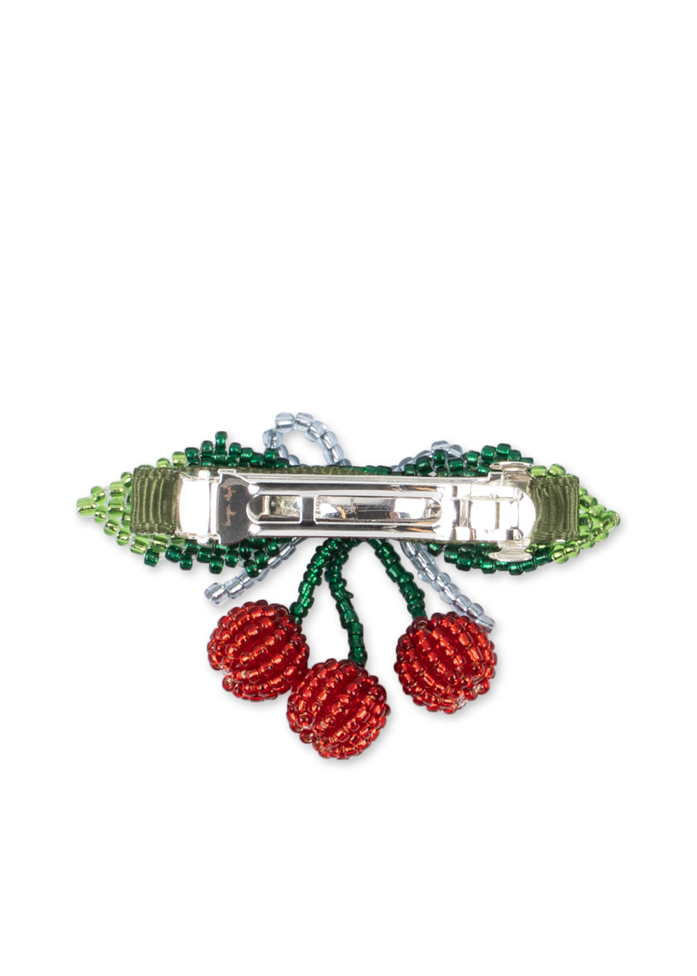 Konges Sløjd Beaded Cherry Bow Big Hair Clip: Cherry - packshot