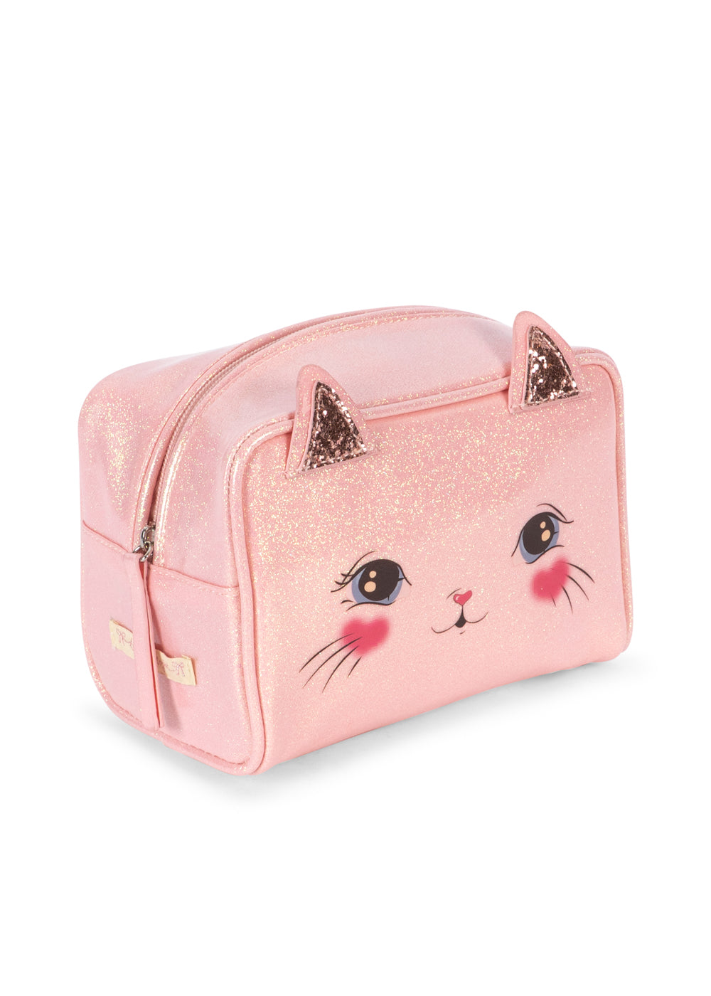 Konges Sløjd Cat Pouch: Cerise Glitter Pink - angle 2
