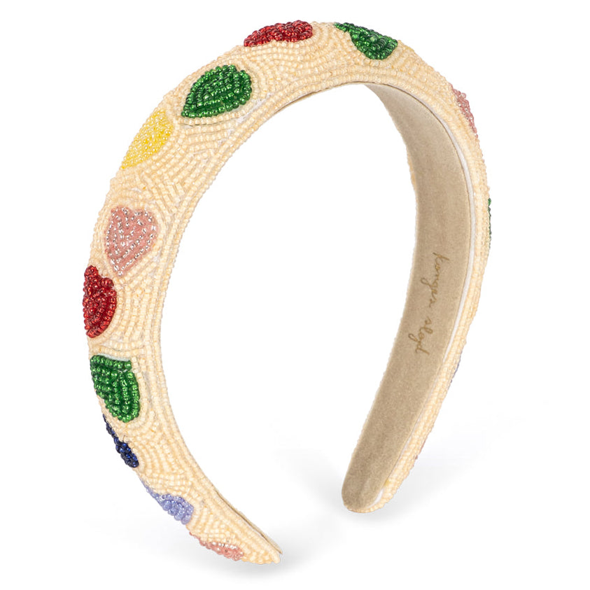Konges Sløjd Coeur Beaded Hair Brace Coeur Coloré - kids beaded hair brace