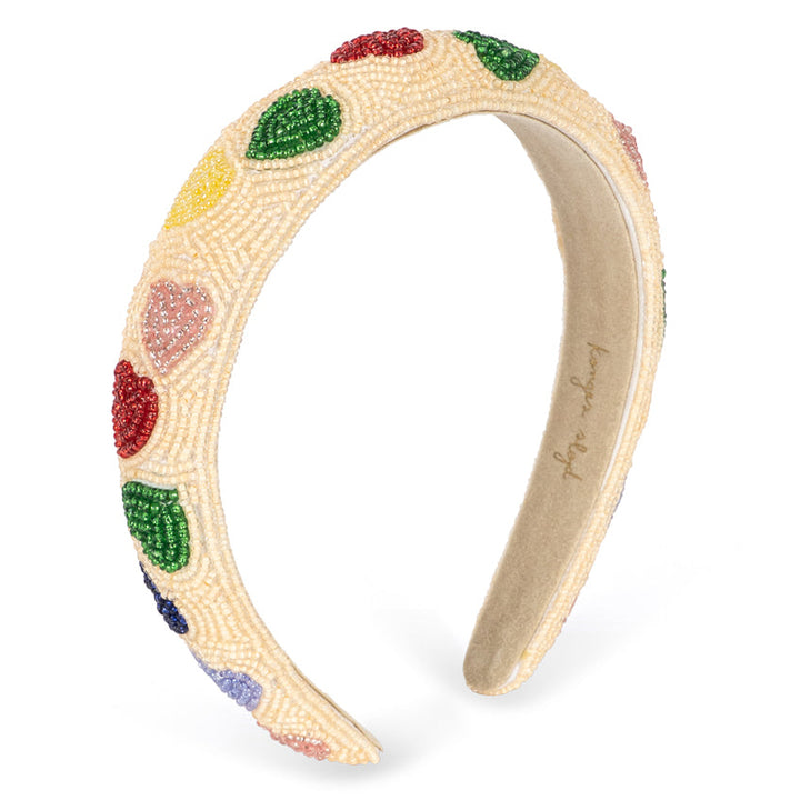 Konges Sløjd Coeur Beaded Hair Brace Coeur Coloré - kids beaded hair brace