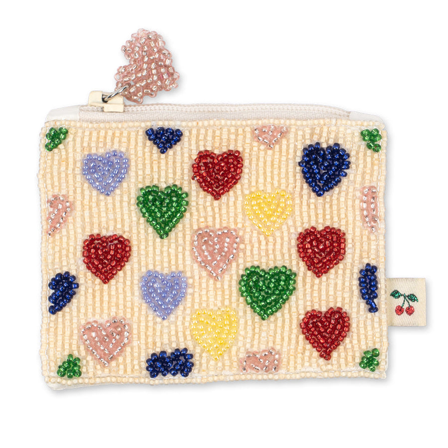 Konges Slojd Coeur Beaded Wallet Coeur Colore