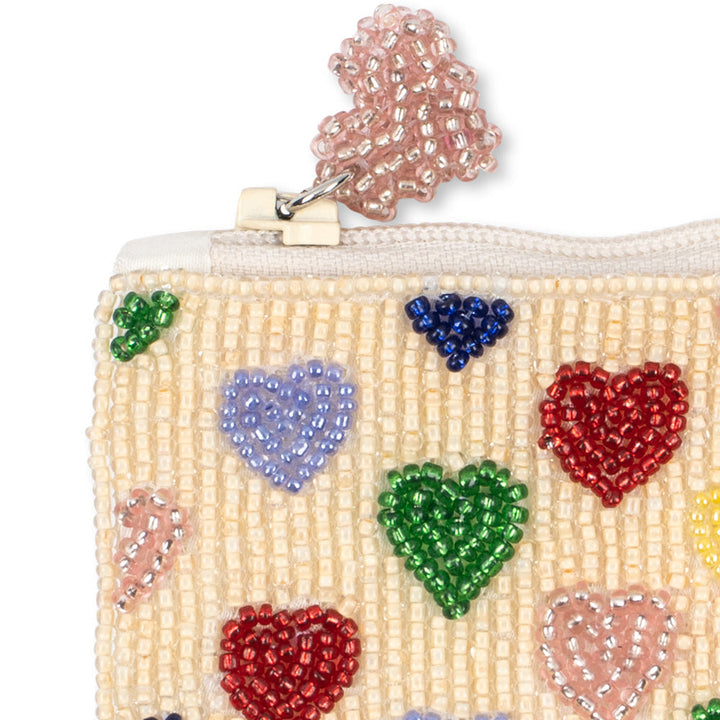 Konges Sløjd Coeur Beaded Wallet Coeur Coloré - kids beaded wallet