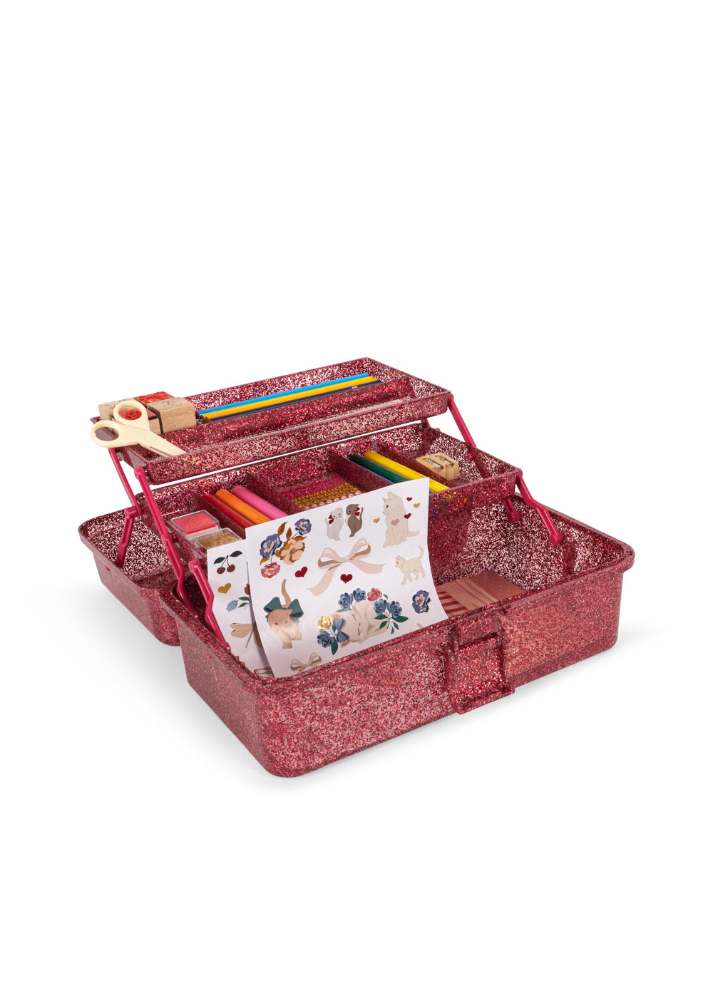 Konges Sløjd Creative Art Caddy Glitter Rose packshot