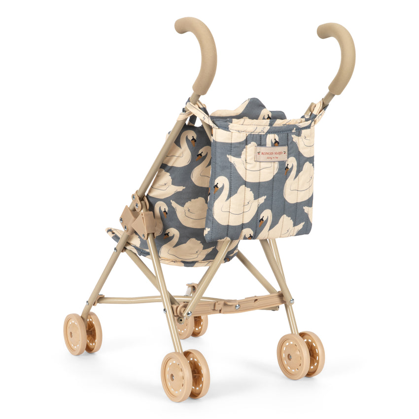 Konges Sløjd Doll Stroller in Swan - side view