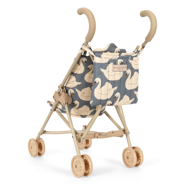 Konges Sløjd Doll Stroller in Swan - side view