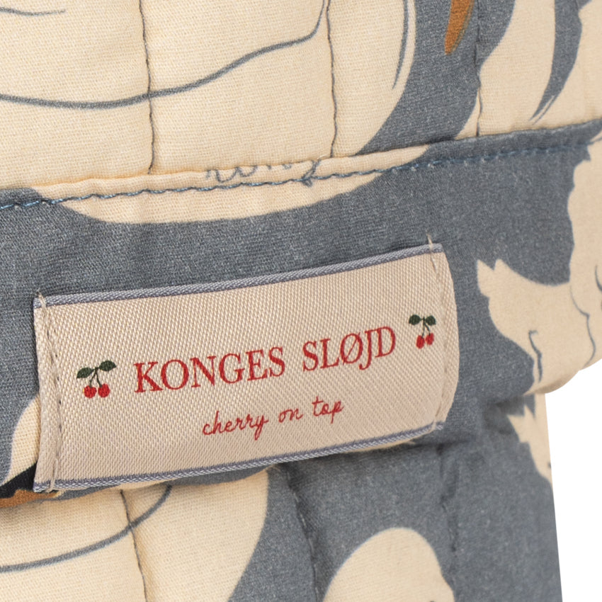 Konges Sløjd Doll Table Chair in Swan - swan print detail