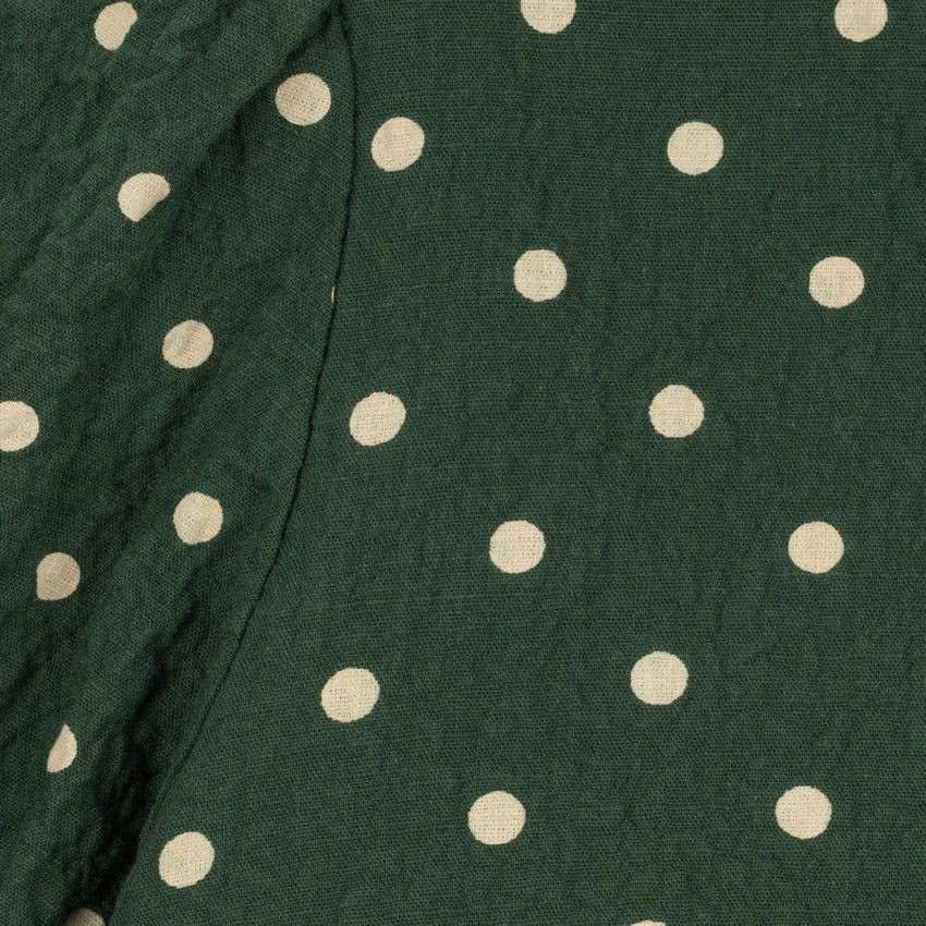 Konges Sløjd Elin LS Bow Dress GOTS in Dot Marseille - sleeve detail