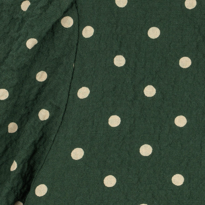 Konges Sløjd Elin LS Bow Dress GOTS in Dot Marseille - sleeve detail