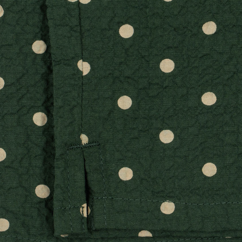 Konges Sløjd Elin Pants GOTS in Dot Marseille - waistband detail