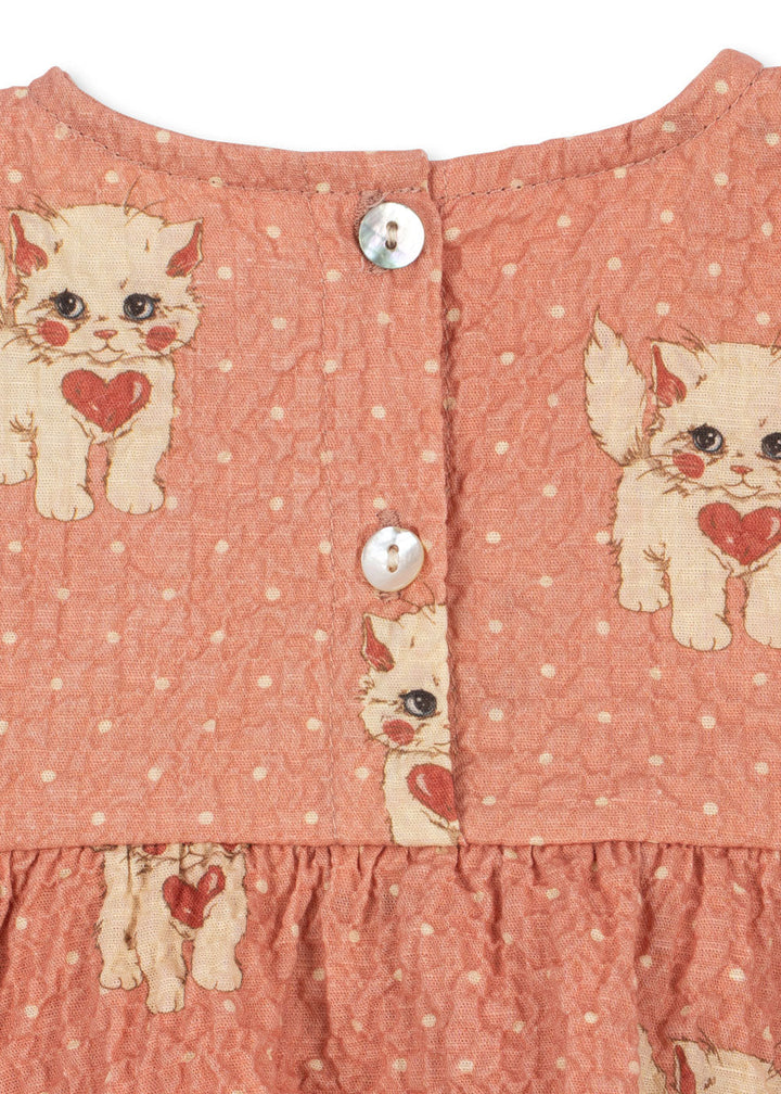 Elin Romper GOTS: Ciao Miao Rose - angle 3