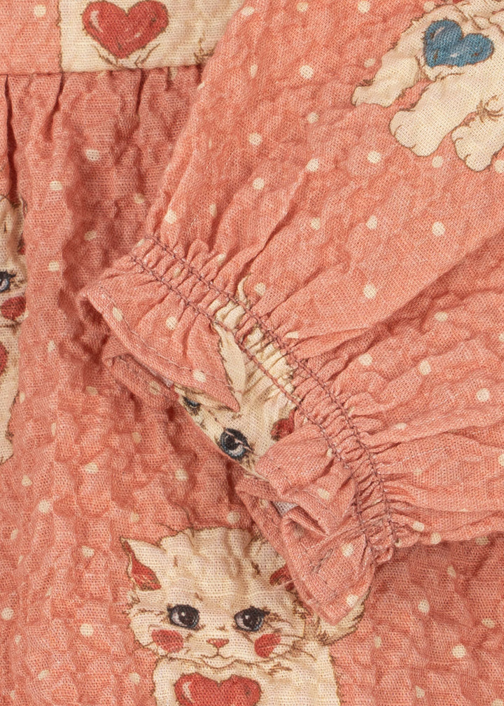 Elin Romper GOTS: Ciao Miao Rose - angle 4