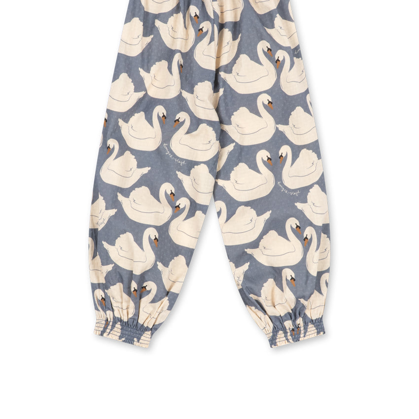 Konges Sløjd Evia Pants GOTS in Swan - back view