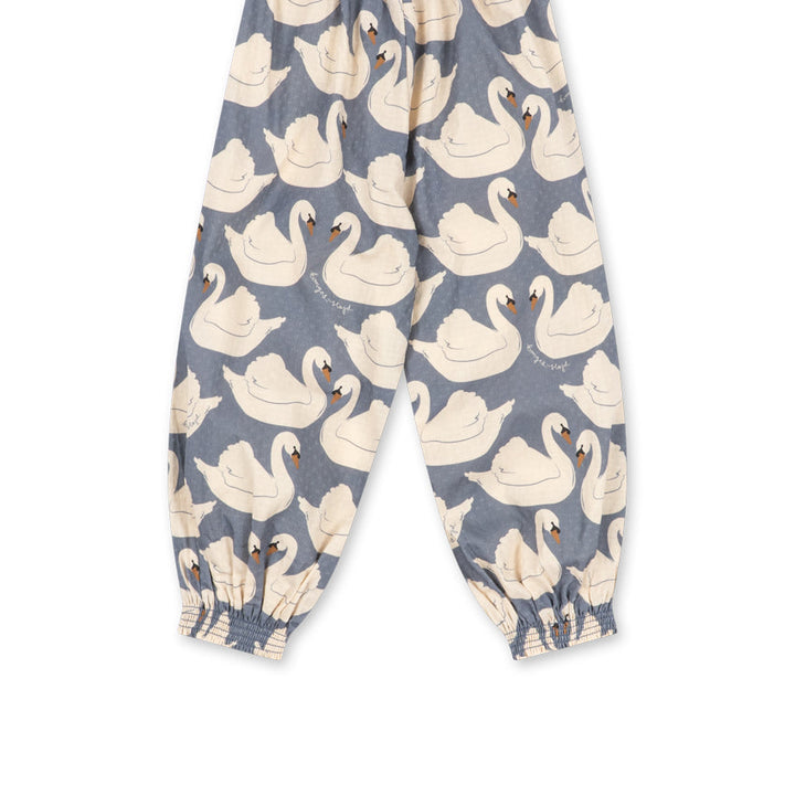 Konges Sløjd Evia Pants GOTS in Swan - back view