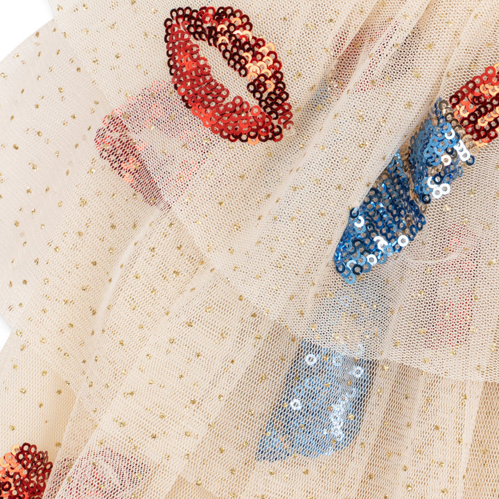 Konges Sløjd Glitter Fairy Costume in Bacio - tulle cape detail