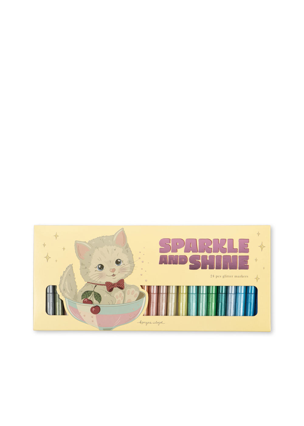 Konges Slojd Glitter Markers 24 Pcs Cat