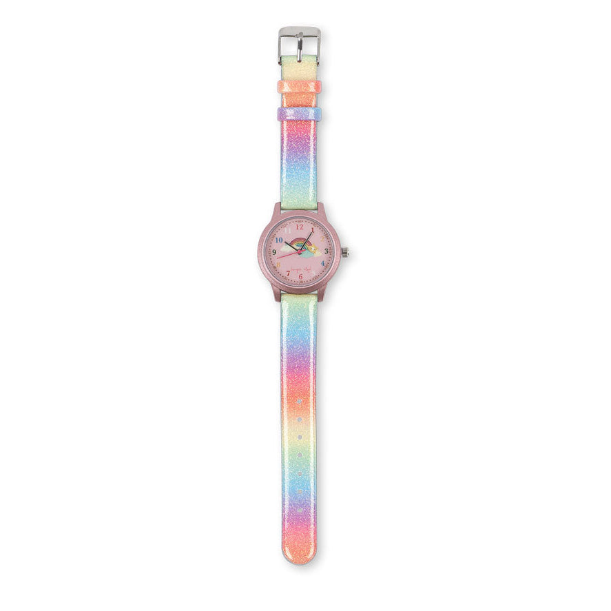 Konges Slojd Kids Watch Rainbow Rainbow Glitter