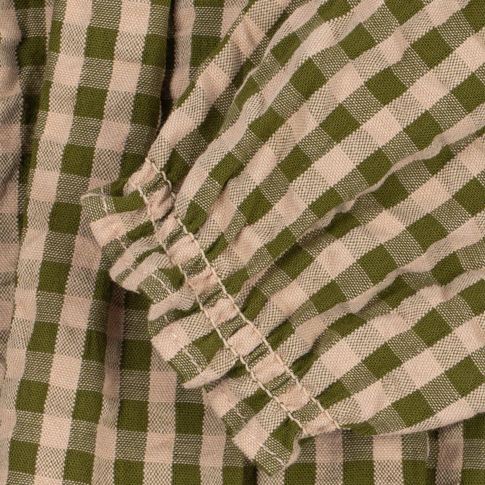 Konges Sløjd Kim Romper Avocado Check - baby organic cotton romper