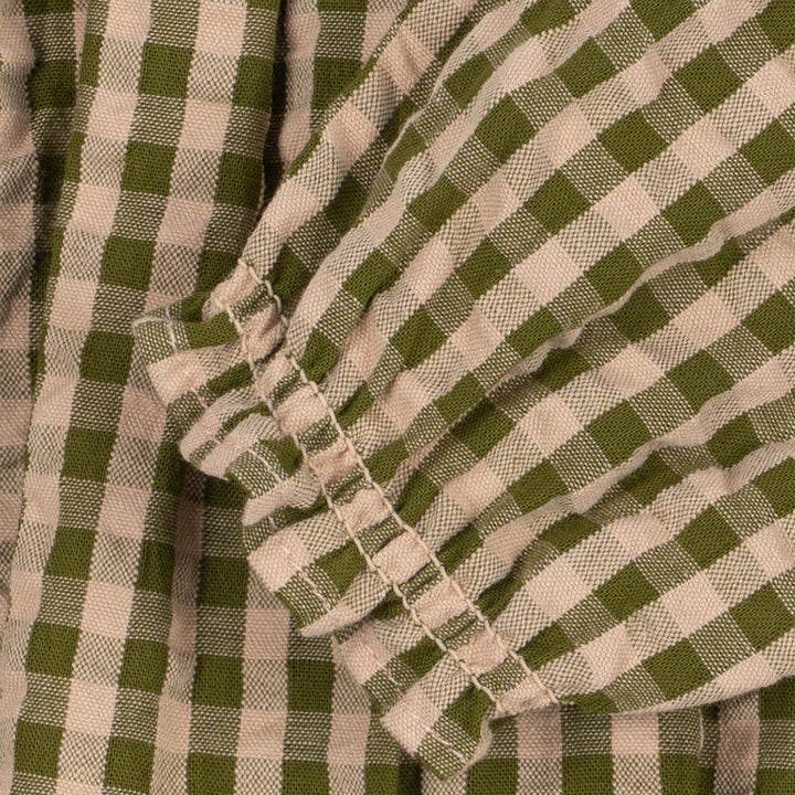 Konges Sløjd Kim Romper Avocado Check - baby organic cotton romper