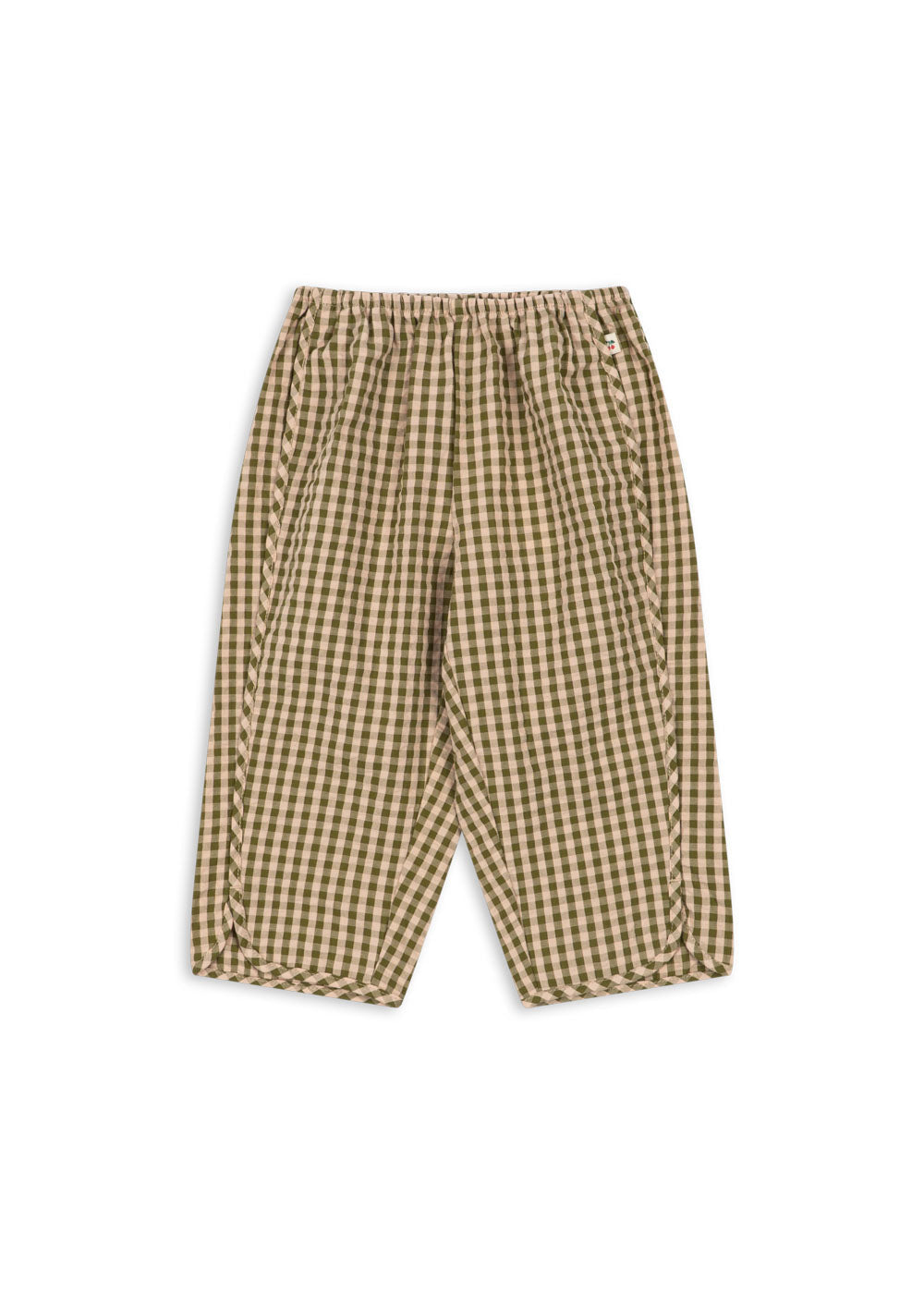 Konges Slojd Kim Slit Pants Avocado Check