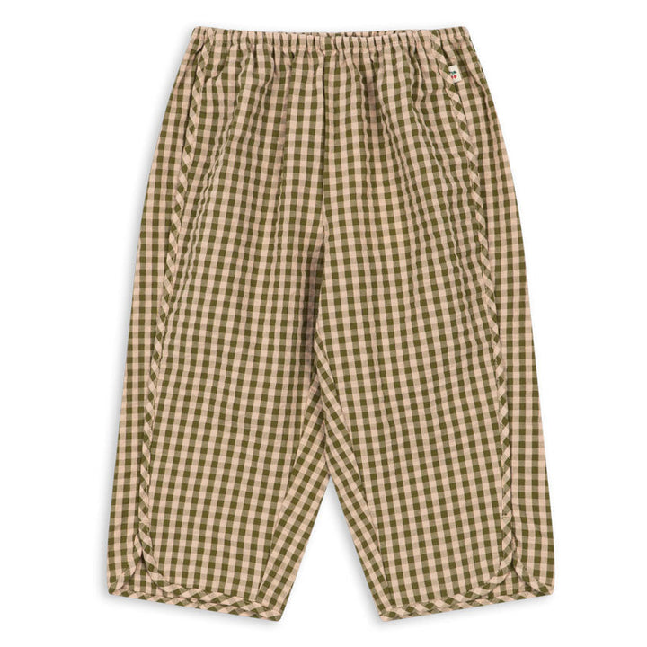Konges Slojd Kim Slit Pants Avocado Check