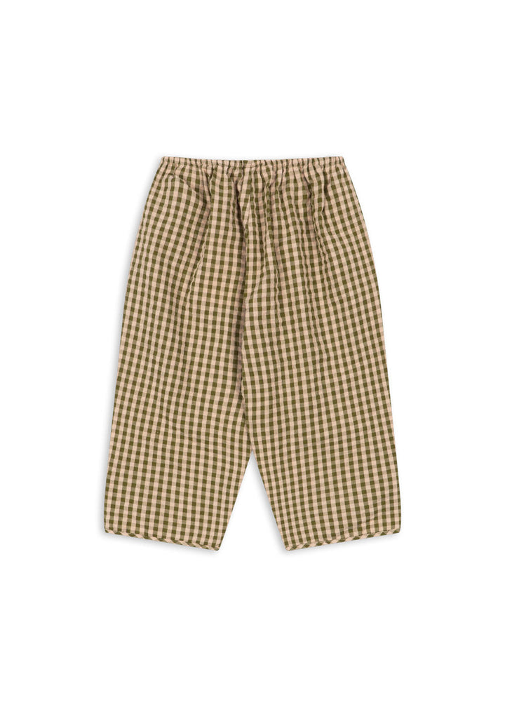 Konges Sløjd Kim Slit Pants GOTS: Avocado Check