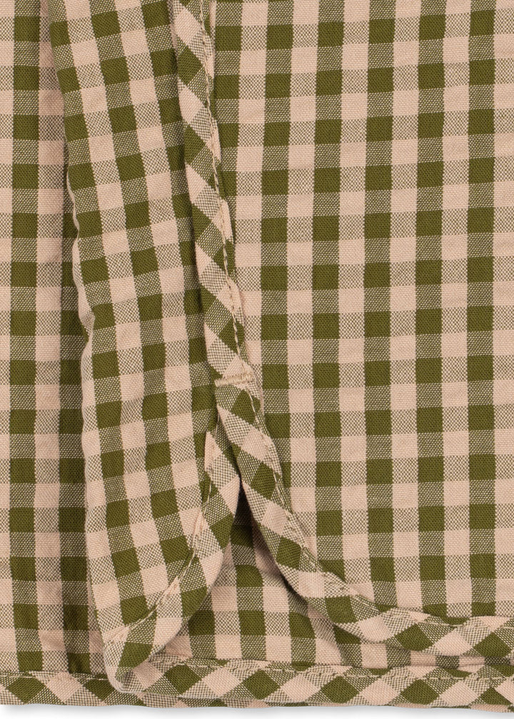 Konges Sløjd Kim Slit Pants GOTS: Avocado Check