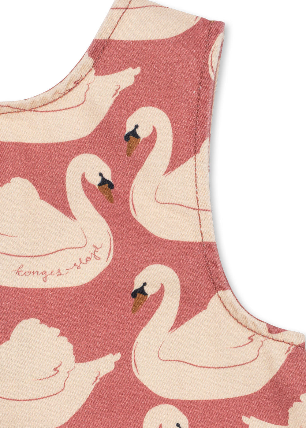 Konges Sløjd Magot Bow Dress GOTS: Swan Rose