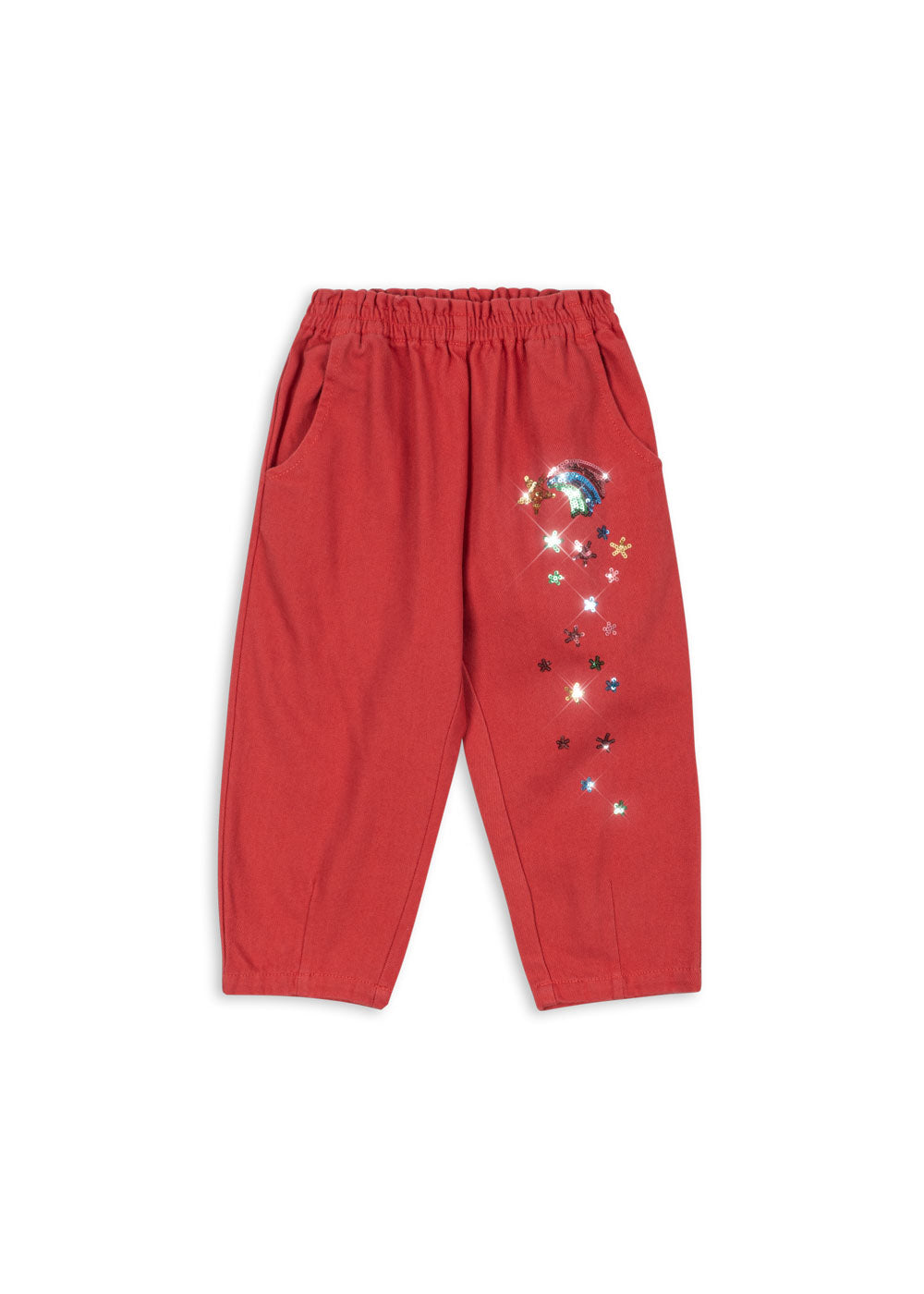 Konges Slojd Magot Sequin Frill Pants Cardinal