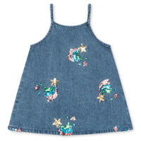 KONGES SLOJD MAGOT SEQUIN STRAP DRESS: RAINBOW STAR