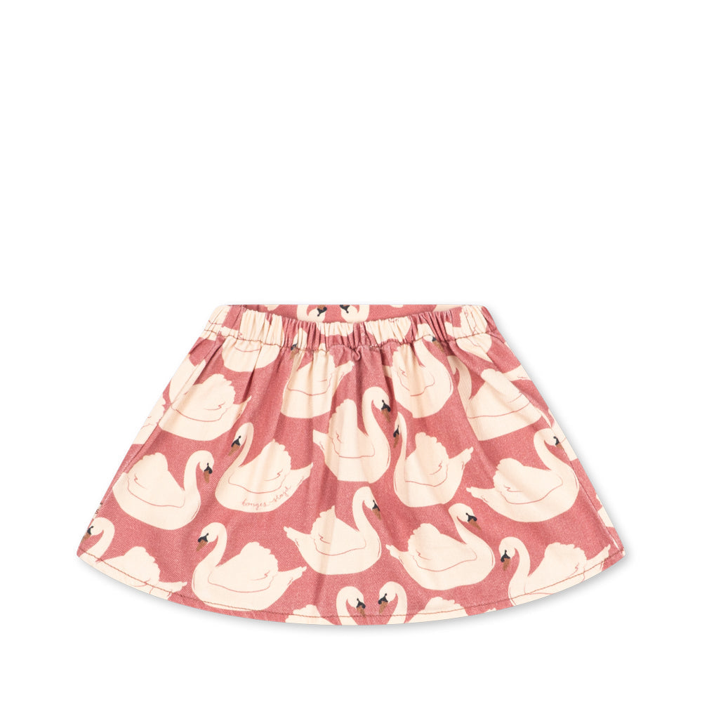 Konges Sløjd Magot Skirt GOTS: Swan Rose - alternate angle