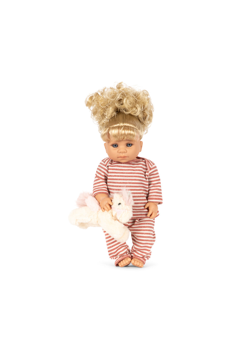 Konges Sløjd Noemi Unicorn Doll Rose Cream Stripe - kids unicorn doll