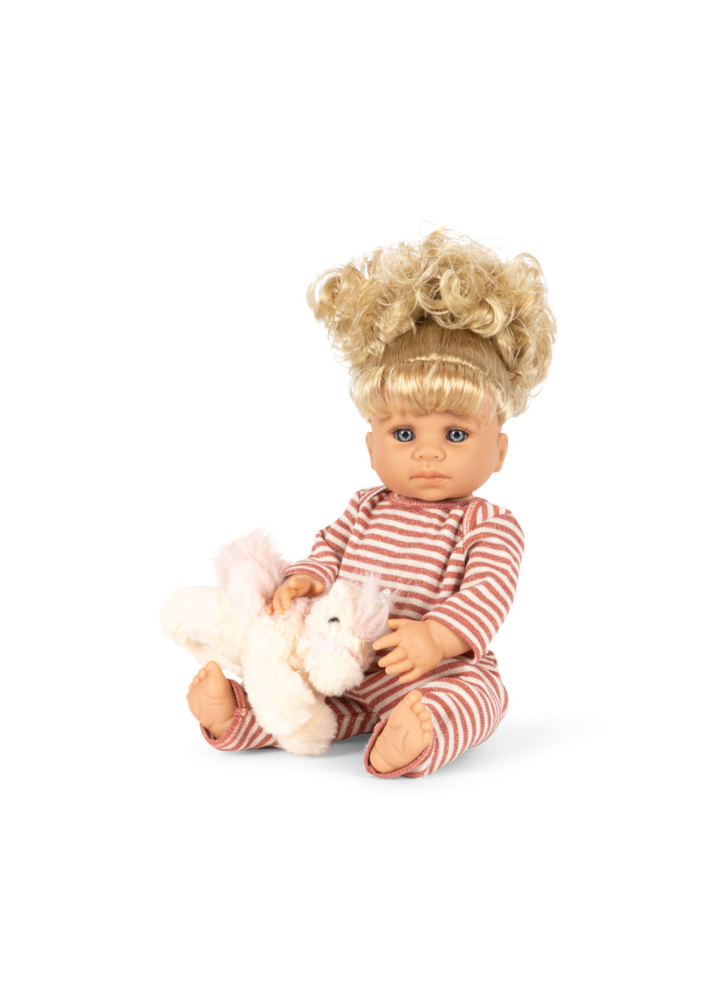 Konges Sløjd Noemi Unicorn Doll Rose Cream Stripe - kids unicorn doll